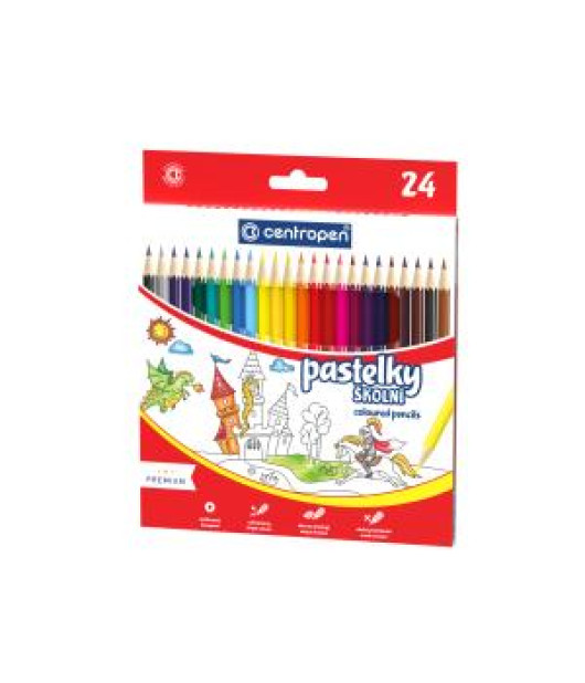 Farbičky šesťhranné CENTROPEN 9520/24f 