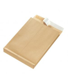 Taška B4 Herlitz s X dnom a odtrhávacou páskou 250 x 353 mm 130g hnedá 25ks 