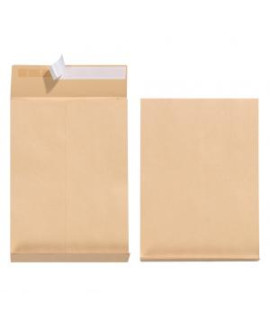 Taška B4 Herlitz s X dnom a odtrhávacou páskou 250 x 353 mm 130g hnedá 5ks 