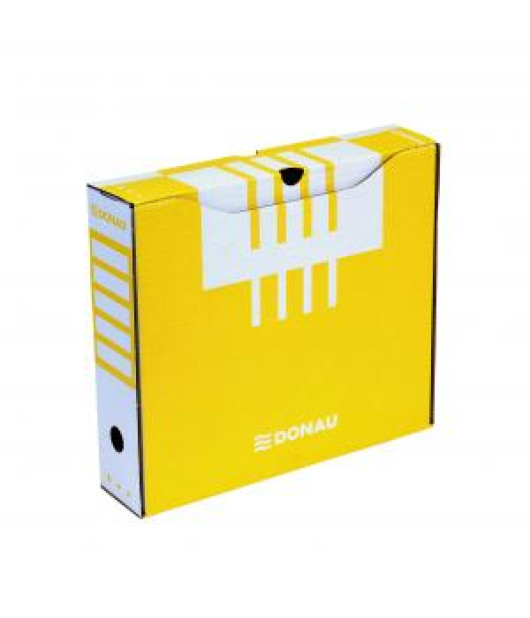 Archívny box DONAU 80mm žltý 