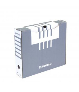 Archívny box DONAU 80mm sivý 