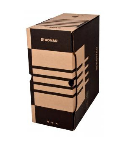 Archívny box DONAU 155mm hnedý 