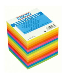 Poznámkový bloček kocka lepená, 90x90x85 mm, farebná 