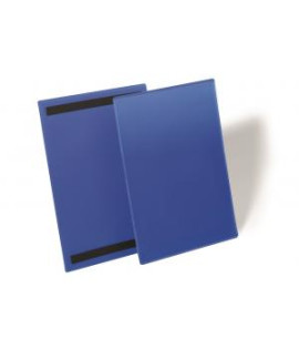 Magnetické vrecko na štítok 210 x 297 mm na výšku 50 ks modré 