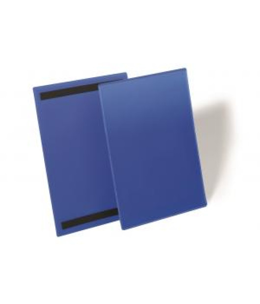 Magnetické vrecko na štítok 210 x 297 mm na výšku 50 ks modré 