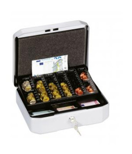 Euro-pokladnička DURABLE EUROBOXX S 283x100x225mm strieborná 