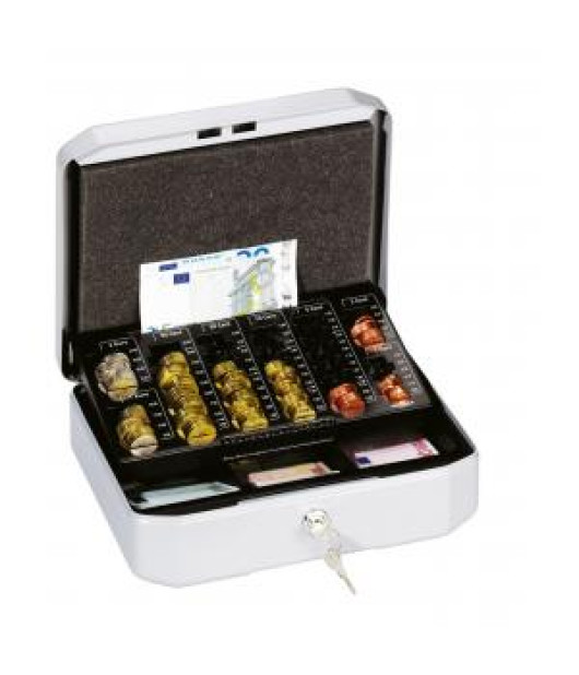Euro-pokladnička DURABLE EUROBOXX S 283x100x225mm strieborná 