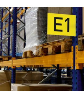 Magnetické značenie uličky A4, na šírku, transparentné Magnetické značenie uličky