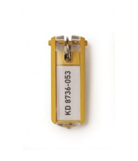 Menovky na kľúče DURABLE KEY CLIP žlté 6ks 