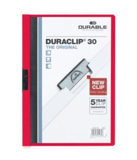 Obal s klipom DURACLIP Original 30 červený 