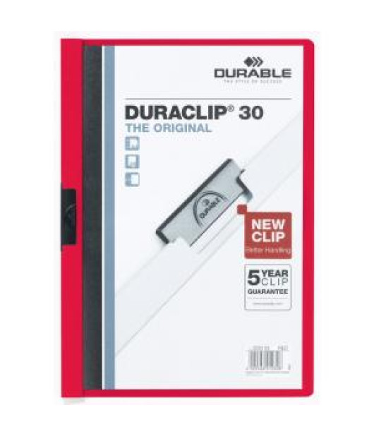 Obal s klipom DURACLIP Original 30 červený 