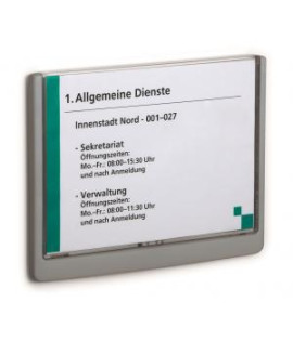 Informačná tabuľka Click Sign 210x148,5 grafitová 
