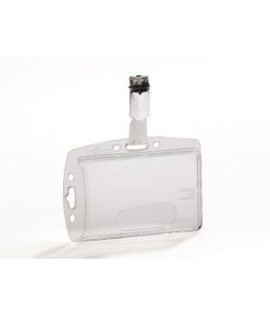 Visačka na plastovú kartu so štipcom DURABLE 85x54mm 25ks 