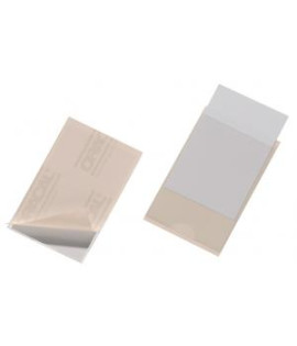 Samolepiace vrecko vizitkové s otvorom zboku DURABLE 63x94mm 10ks 
