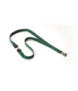 Závesný remienok DURABLE SOFT COLOUR 15mm tmavozelený 10ks 