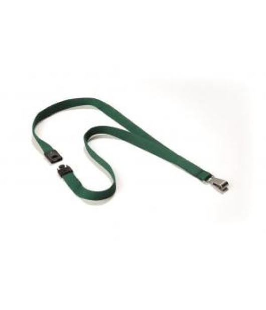 Závesný remienok DURABLE SOFT COLOUR 15mm tmavozelený 10ks 