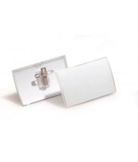 Visačka oblá PP štipec+špendlík DURABLE CLICK FOLD 90x54mm 25ks 