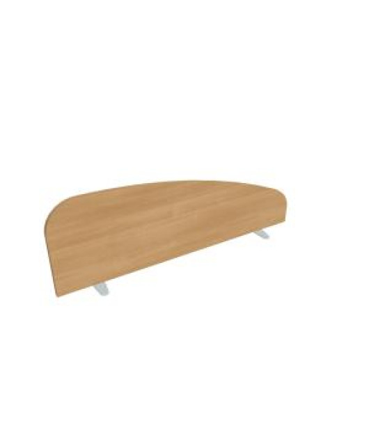 Paraván Hobis na plochu stola, oblý, 120 cm, dub 