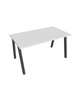 Rokovací stôl UNI A, 140x75,5x80 cm, biela/čierna 