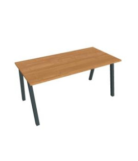 Rokovací stôl UNI A, 160x75,5x80 cm, jelša/čierna 