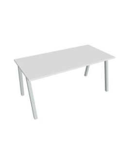 Rokovací stôl UNI A, 160x75,5x80 cm, biela/sivá 