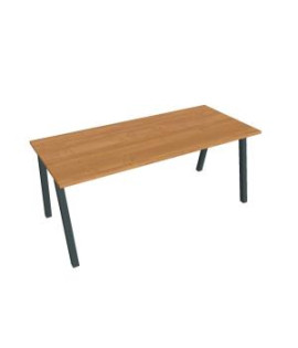 Rokovací stôl UNI A, 180x75,5x80 cm, jelša/čierna 