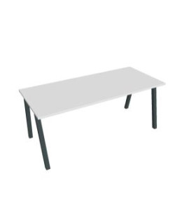 Rokovací stôl UNI A, 180x75,5x80 cm, biela/čierna 