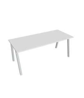 Rokovací stôl UNI A, 180x75,5x80 cm, biela/sivá 