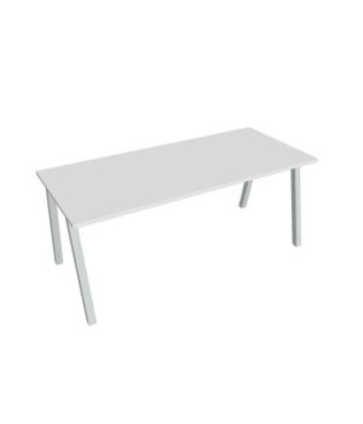 Rokovací stôl UNI A, 180x75,5x80 cm, biela/sivá 