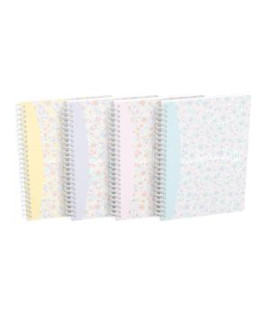 Blok Oxford Floral, A5, 60 listov, linajkový, mix farieb 