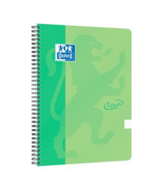 Blok Oxford Nordic Touch zelený, A4+, 70 listov, linajkový 
