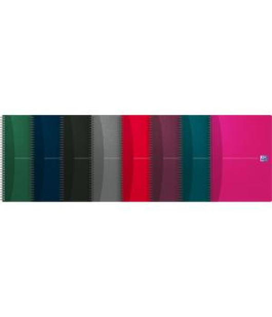 Blok Oxford Essentials, A4, 90 listov, linajkový, mix farieb 