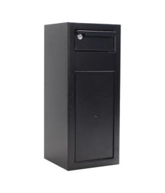 Nábytkový sejf Cashmatic 1, s vhadzovacím mechanizmom, na kľúč, čierny 