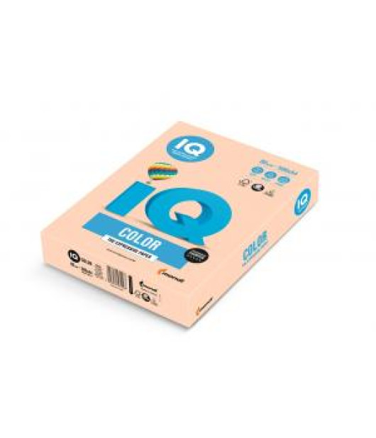 Farebný papier IQ color lososová pastelová SA24, A4, 80g 