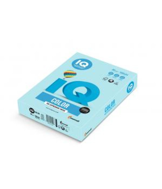 Farebný papier IQ color strednemodrý MB30, A4, 80g 