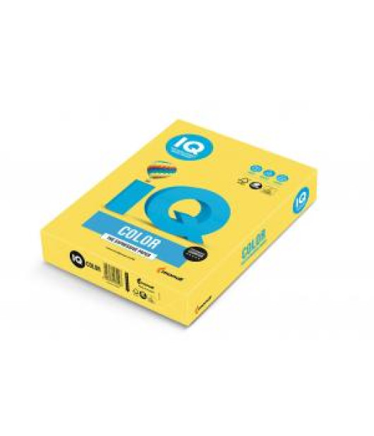 Farebný papier IQ color kanárikovožltý CY39, A4, 80g 