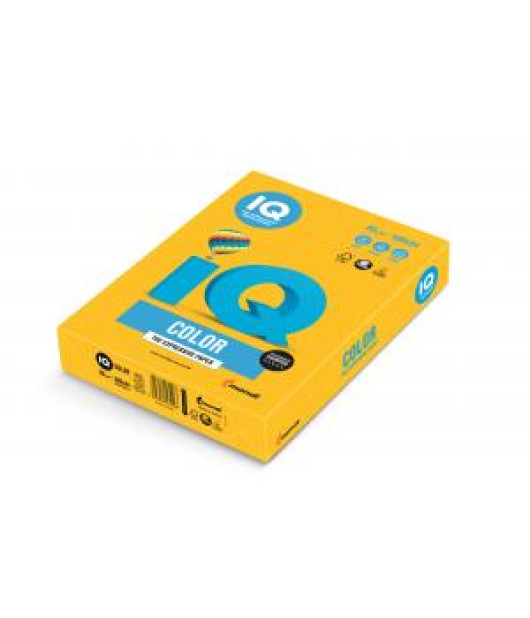 Farebný papier IQ color slnečne žltý SY40, A4, 80g 