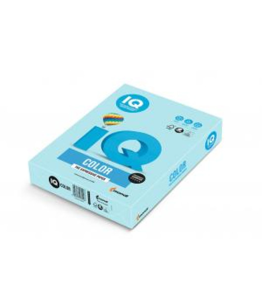 Farebný papier IQ color stredne modrý MB30, A4, 160g 