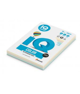 Farebný papier IQ color 5x50 mix pastelové farby, A4, 80g 