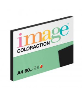 Farebný papier Image Coloraction, A4, 80g, čierny, 100 hárkov 