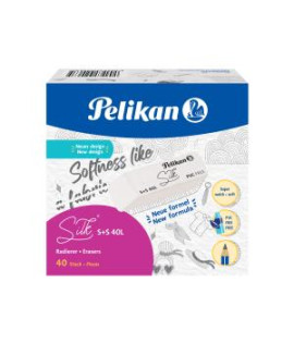 Guma bez PVC Pelikan S+S 40 L krémová 40 ks 