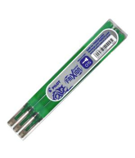 Náhradná náplň do gumovacieho rollera PILOT Frixion Point 0,5mm zelená 3ks 