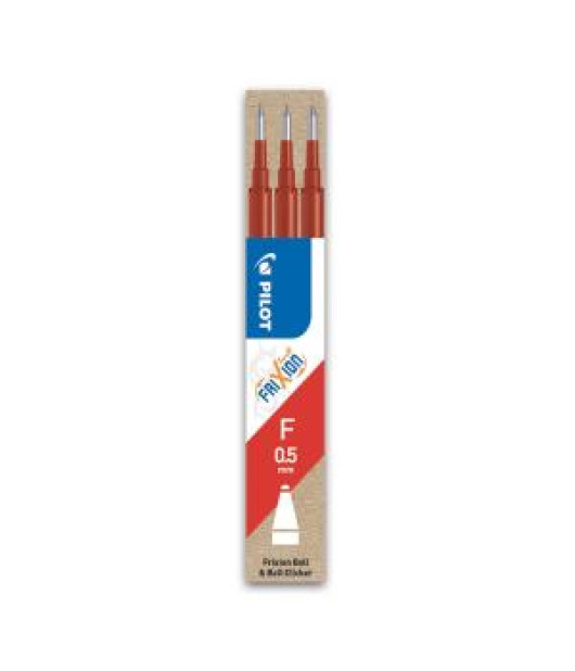 Náhradná náplň do gumovacieho rollera PILOT Frixion 0,5 mm červená, 3 ks 