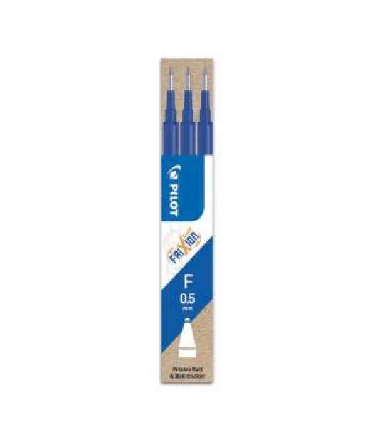 Náhradná náplň do gumovacieho rollera PILOT Frixion 0,5 mm modrá, 3 ks 