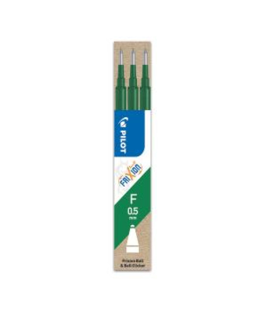 Náhradná náplň do gumovacieho rollera PILOT Frixion 0,5 mm zelená, 3 ks 