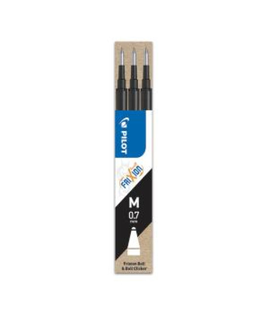 Náhradná náplň do gumovacieho rollera PILOT Frixion 0,7 mm čierna, 3,ks 