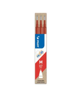 Náhradná náplň do gumovacieho rollera PILOT Frixion 0,7 mm červená, 3 ks 