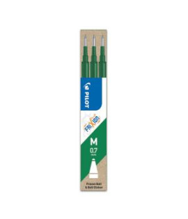 Náhradná náplň do gumovacieho rollera PILOT Frixion 0,7 mm zelená, 3 ks 