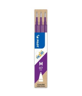 Náhradná náplň do gumovacieho rollera PILOT Frixion 0,7 mm fialová 3ks 