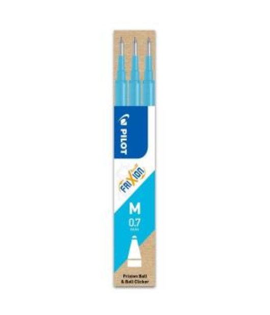 Náhradná náplň do gumovacieho rollera PILOT Frixion 0,7 mm svetlomodrá 3ks 